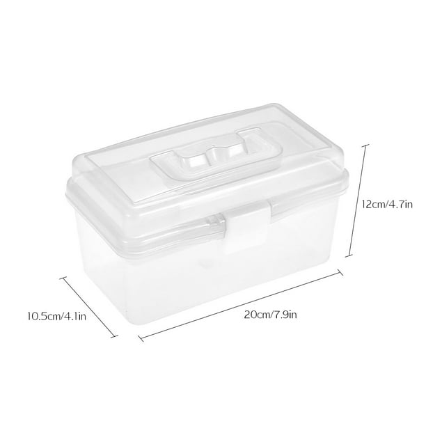 Clear Plastic Art Storage Box Watercolor Oil Painting Supplies