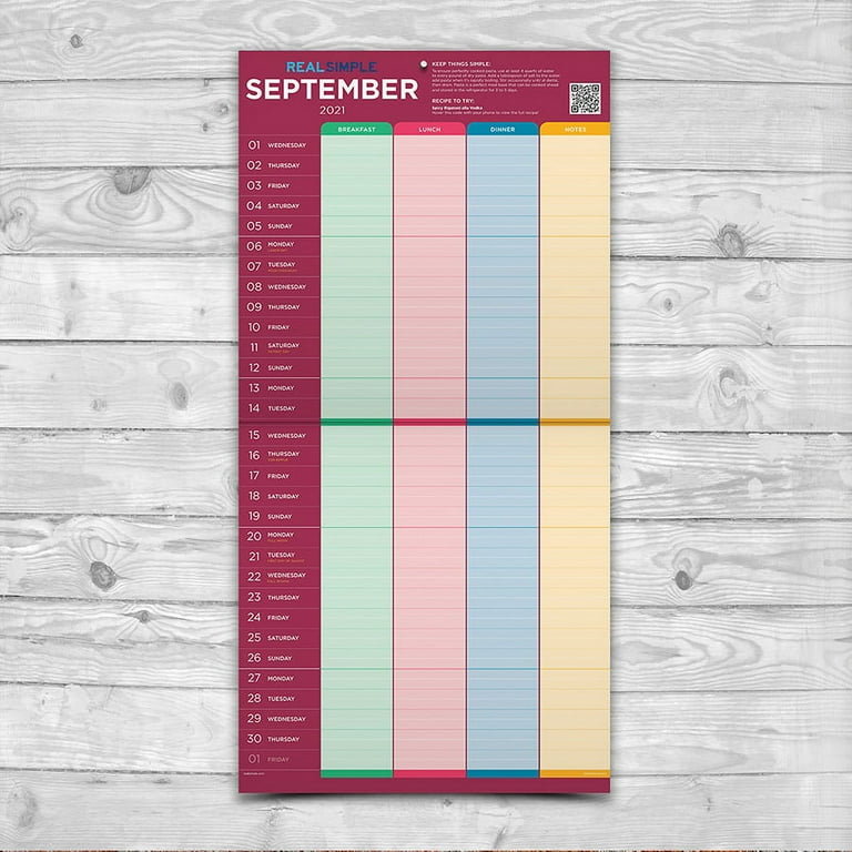 Real Simple Printable Calendar