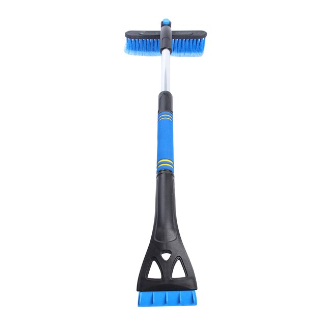 Car Snow Ice Scraper Telescopic Car Deicing Snow Defrosting Cleaning Tools Snow Shovel Brush Car Windscreen Brush (Blue)