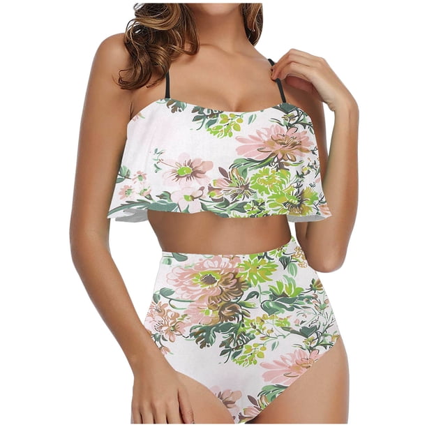 Traje de Baño para las Mujeres Traje de Baño Dividido de Eslinga, Trajes de Baño de Torso Largo para las Mujeres