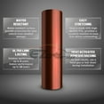 thumbnail image 3 of Premium Gloss Metallic Coral Orange Sticker Decal Vinyl Wrap Air Release Bubble, 3 of 7
