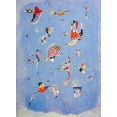 thumbnail image 2 of Kandinsky, Wassily 19x24 Black Ornate Wood Framed with Double Matting Museum Art Print Titled - Sky Blue 1940, 2 of 4