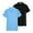 02-Blue+Black, variant on QIPOPIQ 2 Pack Women's Athletic Dry Fit Polo Shirts, Wicking Short Sleeve Collared Golf T Shirt Tennis Tops Clearance