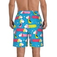 thumbnail image 3 of Naloa Color Dachshund Dog Men's Beach Shorts, Surfing shorts, Swim trunks, Quick Dry Swim Trunks for Surfing Beach Fun - Medium, 3 of 9