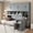 Gray, variant on Twin Size Murphy Bed Wall Bed with Closet , Drawers & Desk-White