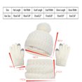 thumbnail image 3 of Lilgiuy Kids Toddlers Winter Knit Warm Beanie Hat Scarf Gloves Set for Boys Girls , Pompom Cap Neck Warmer Gloves for Indoor and Outdoor Activities, 3 of 4