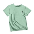 thumbnail image 6 of Jinhomg Kids Short Sleeve T-Shirts Quick Dry Mesh Breathable Sport Tee Summer Crew Neck Athletic Top for Big Boys Girls 2-18Y Back to School, 6 of 6