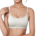 thumbnail image 2 of Seamless Bras for Women Adjustable Strap Cross Back Padded Full Coverage Bra Everyday Bra, 2 of 5