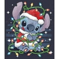 thumbnail image 2 of Women's Lilo & Stitch Playing with Lights Graphic Tee Navy Blue Large, 2 of 4