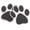 Black, variant on MasteelfCA 10pcs Paw Bathtub Decals Bathtub Stickers Self-adhesive Floor Wall Decals