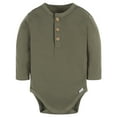 thumbnail image 3 of Gerber Baby Neutral Long Sleeve Bodysuits, 2-Pack, Sizes Newborn - 12 Months, 3 of 6