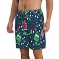 thumbnail image 2 of Bixox Men's Christmas printing Casual Classic Fit Short Summer Beach Shorts, 2 of 6