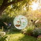 thumbnail image 3 of Alimentadores para Aves Al Aire Libre Alimentadores Colgantes Vidrio Colgante Al Aire Libre Decoración Circular Del Jardín Colgante Alimentadores de Colibrí para Colgantes Al Aire Libre, 3 of 6