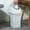 White WH, variant on ufehgfjh 4.5 Gallon Trash Can with Swings Top Lid Plastic Garbage Bin for Bathroom Office Bedroom Living Room