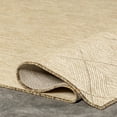 thumbnail image 4 of nuLOOM Ray Diamond  Indoor/Outdoor Area Rug, 6' 7", Natural, 4 of 9