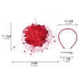 thumbnail image 3 of Coofit Fascinator Hat Dual-use Mesh Flower Creative Tea Party Hat Fascinator Hair Clip, 3 of 8
