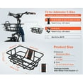 thumbnail image 3 of Addmotor Electric Bike Metal Front Basket Small, Not Fit for M-70 M-360, 3 of 8