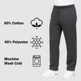 thumbnail image 6 of Mens Regular Fit Open Bottom Fleece Jogger Sweatpants (S-3XL), 6 of 7