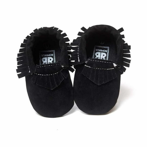Infant Boys Girls Tassel Shoes Soft Sole Coral Velvet Baby Moccasins Shoes Baby Crib Shoes