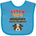 thumbnail image 3 of Inktastic Miniature Australian Shepherd Mini Aussie Boys or Girls Baby Bib, 3 of 4
