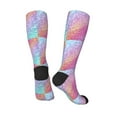thumbnail image 4 of Balery Fun Rainbow Pink Fun Novelty Socks Men'S Women'S Crew Socks Funny Crazy Novelty Socks Quirky And Cool Socks, 4 of 9