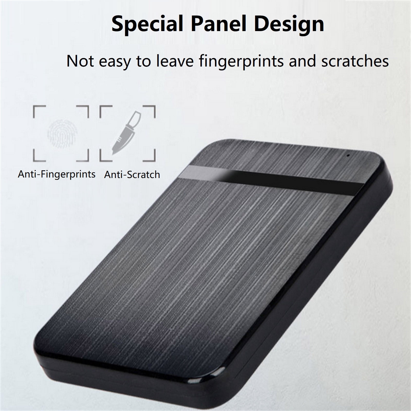 NATEFEMIN USB 3.1 Type C 2.5” SATA SSD HDD Enclosure 5Gbps Mobile External Hard Drive Case 5TB Plug Play Portable
