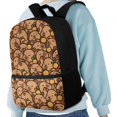 thumbnail image 4 of Uourmeti Capybaras Backpack, Comfort Straps Polyester Backpack 17 Inch Spacious Interior School Backpack for Work Outdoor, 4 of 6
