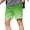 Green, variant on Men's Summer Straight Leg Bermuda Shorts Gradient Print Split Hem Inner Drawstring Pocket Hiking
