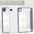 thumbnail image 4 of SaniMore Case for Samsung Galaxy Tab A9 8.7" 2023 SM-T550 SM-P550, Auto Sleep/Wake Shock Resistant [Built-in Pencil Holder] Stand [Dual Angle] Transparent Slim Lightweight Anti-fall Shell,Lavender, 4 of 7