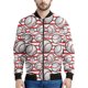 thumbnail image 3 of Chaqueta de béisbol con estampado 3D de moda para hombre, sudadera deportiva de gran tamaño, camisetas de manga larga, chaquetas de bombardero de calle con cremallera, abrigo, 3 of 5
