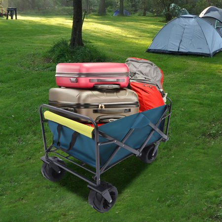 TOOL1SHOoo Folding Wagon Beach Carts with Big Wheels for Sand