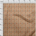 thumbnail image 3 of oneOone Georgette Viscose Orange Fabric Asian Kilim Fabric For Sewing Printed Craft Fabric By The Yard 42 Inch Wide, 3 of 5