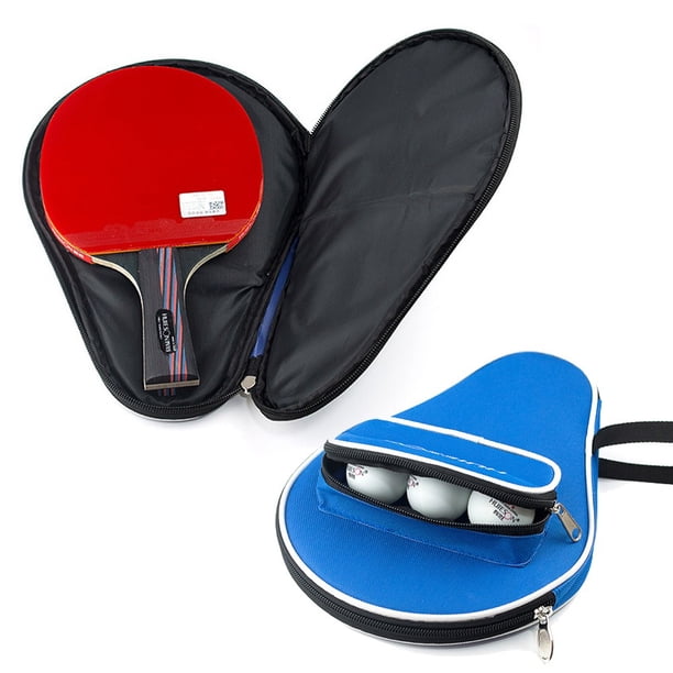 Sac De Raquette De Ping-pong – Oxford Avec Mousse Anti-choc, Poche Pour 3 Balles, Dragonne, 30x20x2 Cm