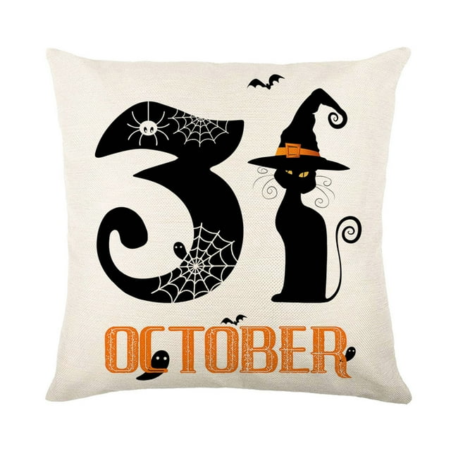Bearachild Funda de almohada de Halloween de fácil cuidado que mantiene sin esfuerzo la decoración de Halloween Fundas de cojín ecológicas Type1 NO1