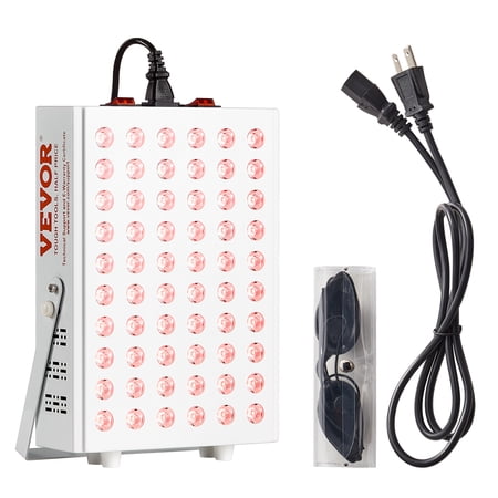 SKYSHALO Red LED Light Therapy Panel 80W, Deep Red 660nm and Near Infrared 850nm LED Light Therapy Combo, for Face Body Skin Health, Improve Sleep, Pain Relief, Anti-Aging