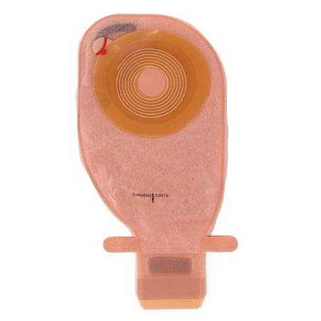 Ostomy Pouch Assura EasiClose One-Piece System 11 Inch Length 28 mm Stoma Drainable Convex, Pre-Cut