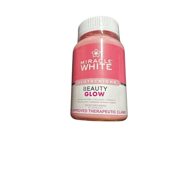 glutathione para blanquear Suplemento Beauty Glow para blanquear la piel con glutatión, 30 cápsulas