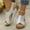 Silver, variant on Miluxas Platform Sandals Women Orthopedic Sandals Arch Support Summer Lightweight Sandals Wedge Slippers Silver 9.5(43)