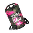 thumbnail image 3 of Soidarity Bolsa de natación impermeable de 15/20L/30L, de saco seco, colores de camuflaje, pesca, canotaje, kayak, almacenamiento, bolsa de Deportes acuáticos Camuflaje rojo rosa 23x57cm, 3 of 6