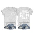 thumbnail image 1 of Nouveaux et Tendances T-Shirts Graphiques Uooqdmx pour Femmes, T-Shirt de Baseball pour Femmes, T-Shirts Citation pour Femmes, T-Shirt à Manches Courtes Col Rond Décontracté à la Mode, T-Shirts en Coton pour Femmes, Blanc P, 1 of 2