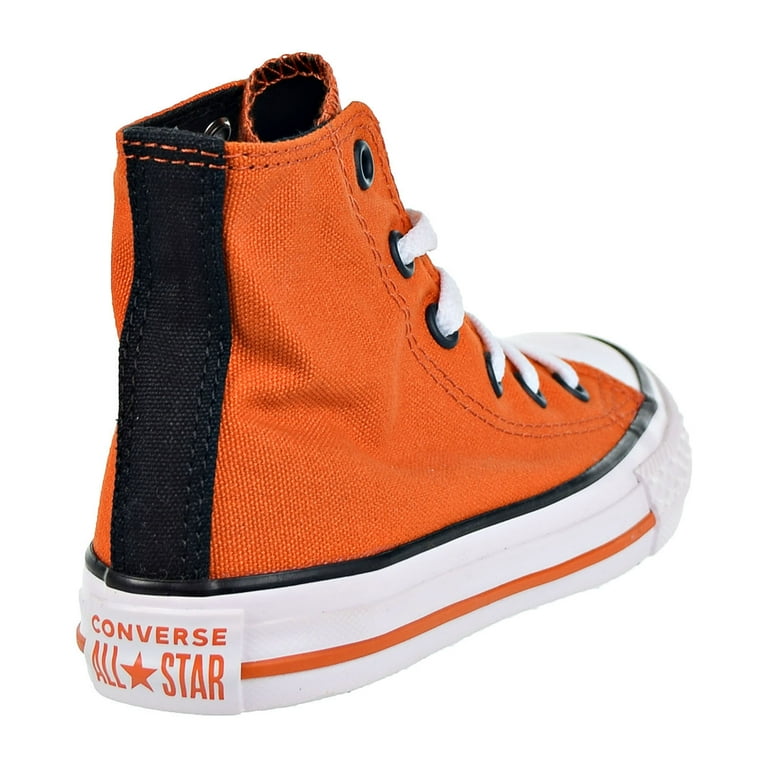Converse Chuck All Star Hi Kids' Shoes Campfire Orange-Black-White 661855f Walmart.com