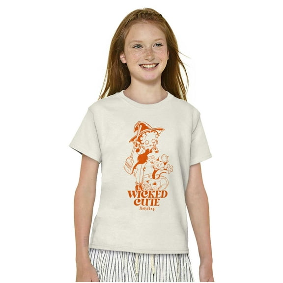 Halloween Betty Boop Wicked Cute Girls Kids T Shirt Tees Teen Brisco Brands L