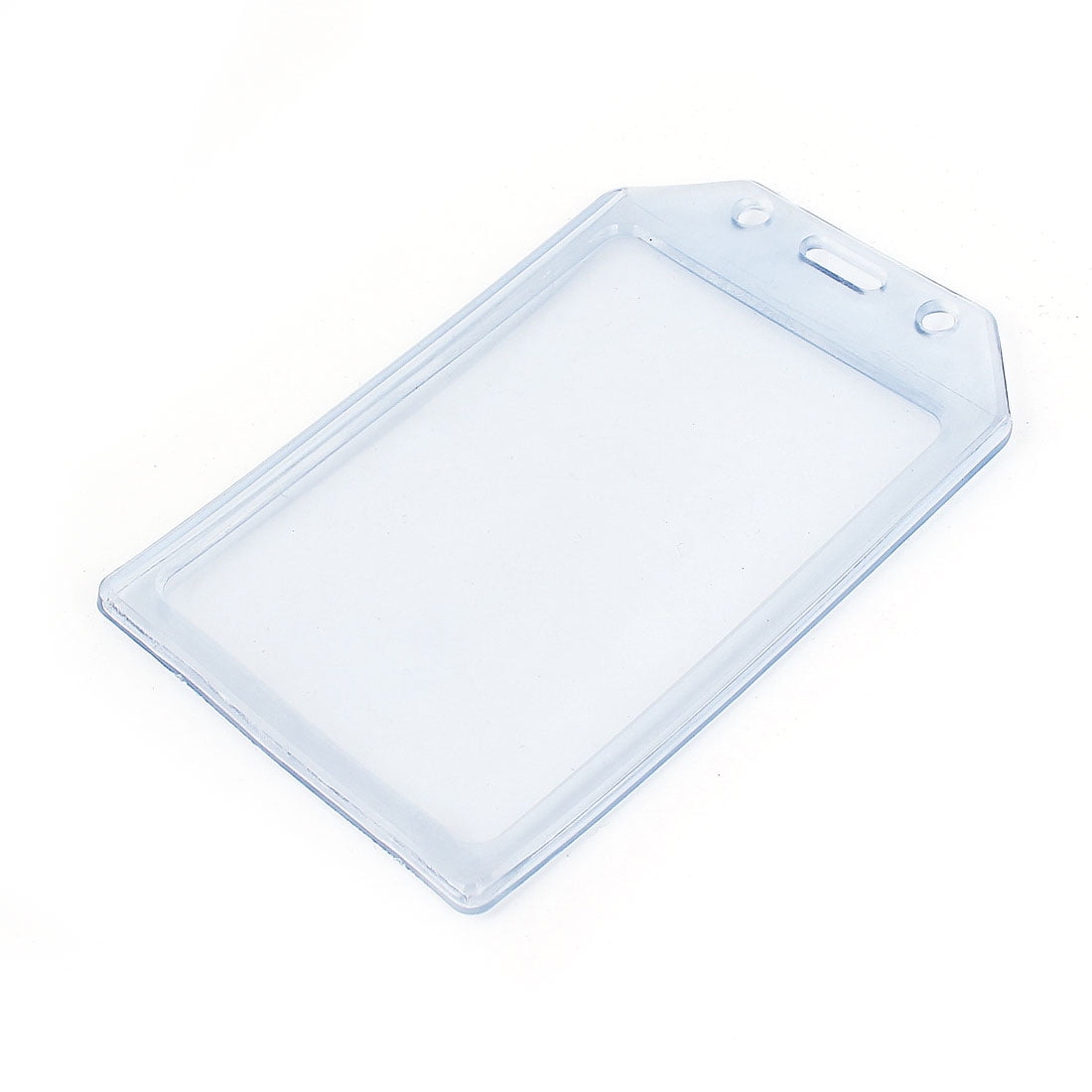 20Pcs Clear Plastic Rectangle Work Badge Credit Card Holder Protective Case New 