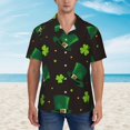 thumbnail image 4 of Bixox Men's Hawaiian Shirts Men's St. Patrick's Day8 Print Short-Sleeve Shirt-X-Large, 4 of 8