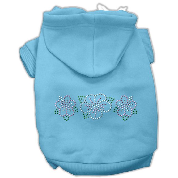 Pet, Dog Cat Hoodie Rhinestone, "Tropical Flower"