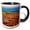 Black/White, variant on 3drose, Usa, Utah. Bryce Canyon National Park, Twilight, 15oz Mug
