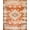 Burnt Orange, Pattern 1, variant on ODIKA Shaped Solid Vintage Round Distressed Motif Circle Border Boho for Home Office, Gaming Room, Under Desk, Non-Slip Chair-Friendly