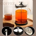 thumbnail image 2 of YOPTOP 1pc Classic French Press Coffee Maker - High Borosilicate Glass & Stainless Steel  Reusable Filter  Manual Operation for Home or Restaurant Use,600ml, 2 of 7