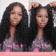 thumbnail image 2 of Wigs Bugtum, cabello humano sin pegamento, onda profunda, 5 x 5 pulgadas, encaje HD, 22 pulgadas, 2 of 6