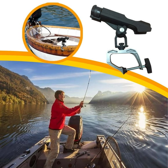 Fishing Rod Holders For Boat 360 Adjustable Fishing Rod Racks With Large Clamp Opening Folding Fishing Pole Rod Holder For Canoe Kayak The Clam Clamp C Clamp Labor Saving Arm Mini Clamps Heavy Duty